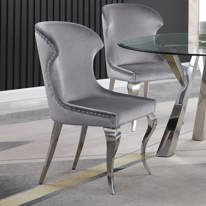 Cheyanne Silla Lateral de Comedor Tapizada (Juego de 2)