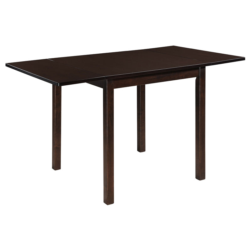 Juego de comedor Kelso de 3 piezas con mesa de ala caída, capuchino y tostado