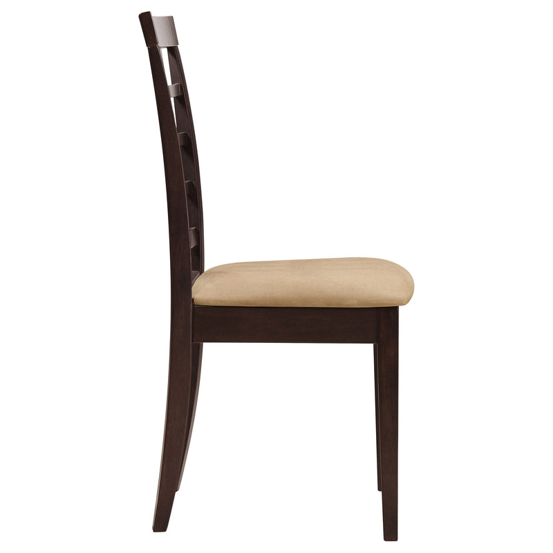 Juego de comedor Kelso de 3 piezas con mesa de ala caída, capuchino y tostado