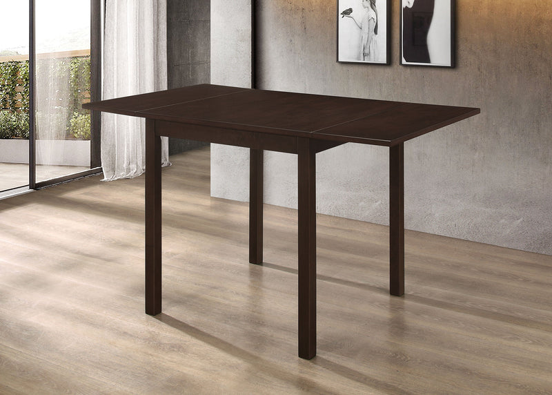 Mesa de comedor extensible rectangular Kelso de 52 pulgadas color capuchino