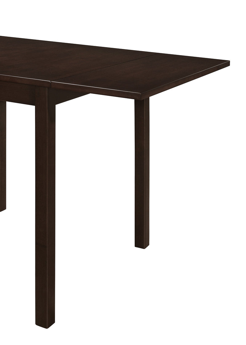 Mesa de comedor extensible rectangular Kelso de 52 pulgadas color capuchino