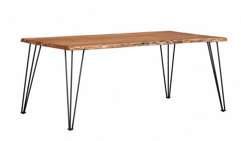 Mesa de comedor Sherman Live Edge de 71 pulgadas, acacia natural