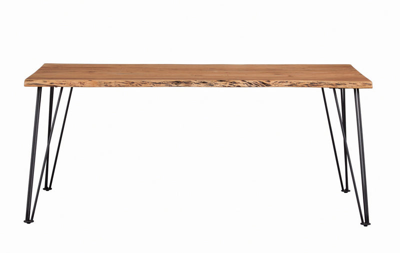 Mesa de comedor Sherman Live Edge de 71 pulgadas, acacia natural