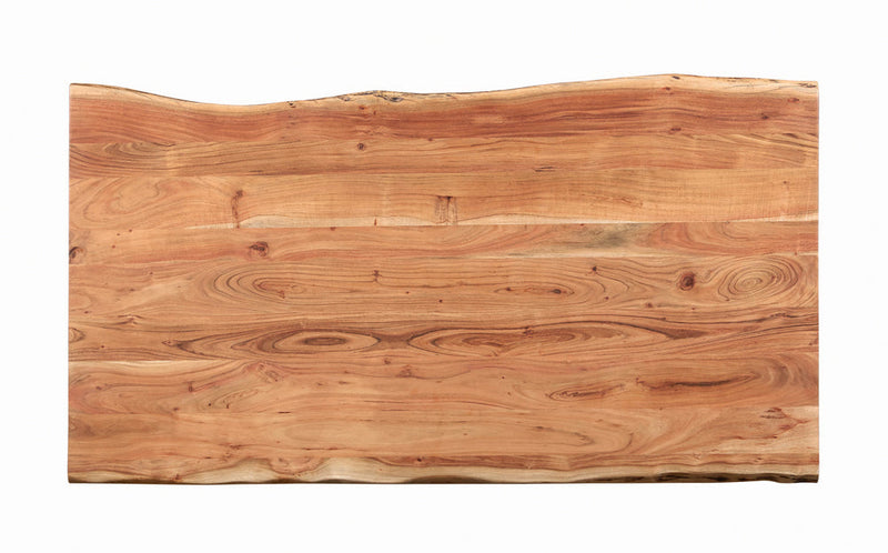 Mesa de comedor Sherman Live Edge de 71 pulgadas, acacia natural