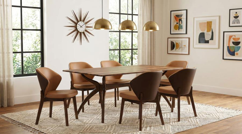 Randolph 7-piece SmartTopª Rectangular Dining Set Sheesham and Brown