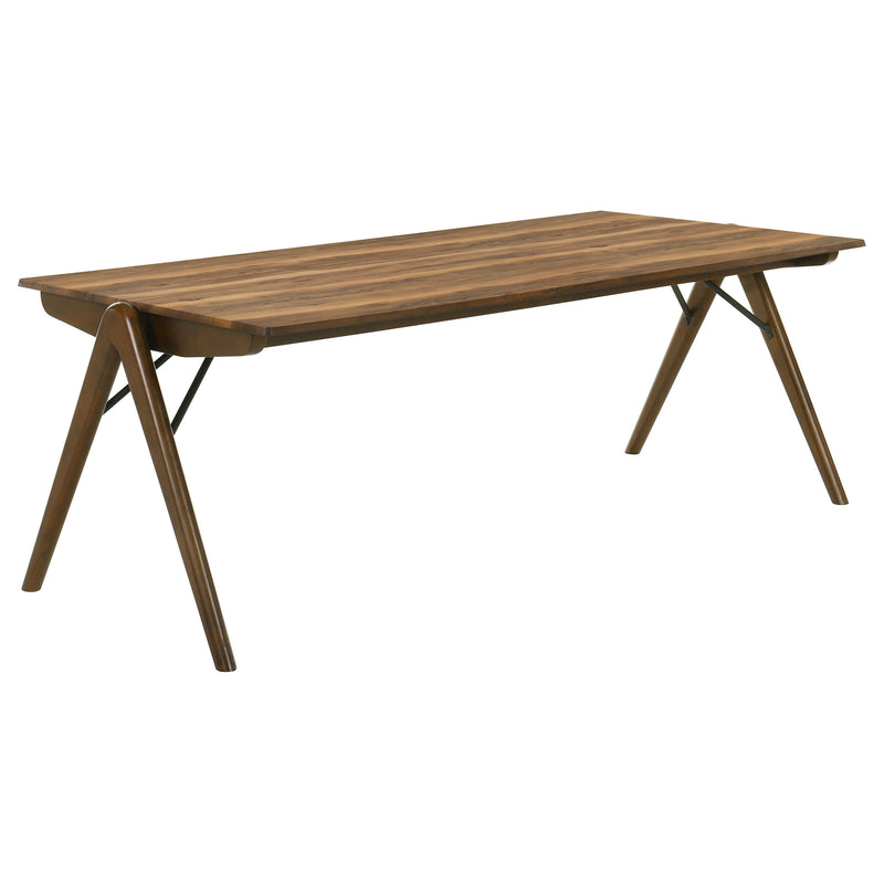 Juego de comedor rectangular Randolph de 79 pulgadas, Palisandro y Marrón