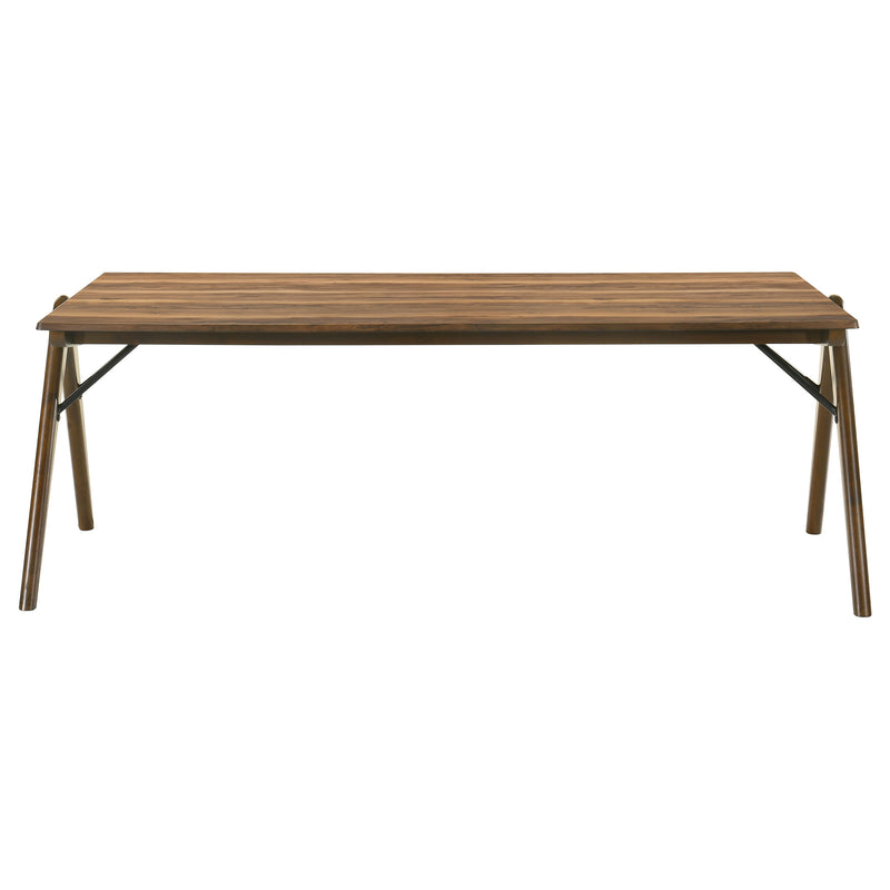 Juego de comedor rectangular Randolph de 79 pulgadas, Palisandro y Marrón