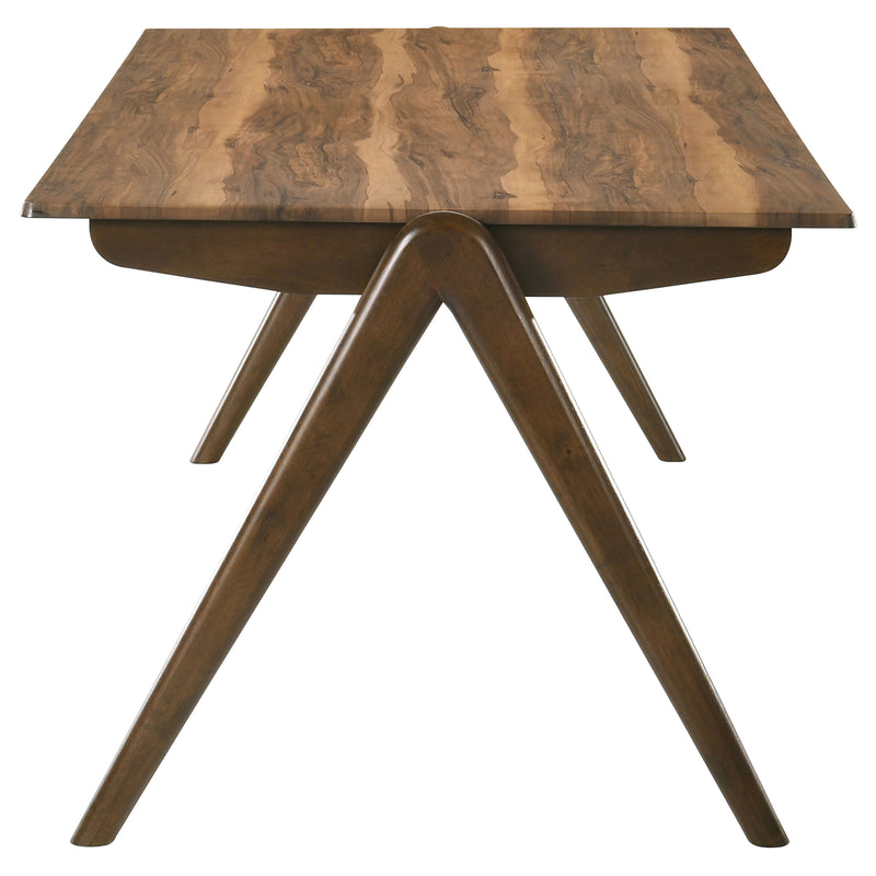 Juego de comedor rectangular Randolph de 79 pulgadas, Palisandro y Marrón