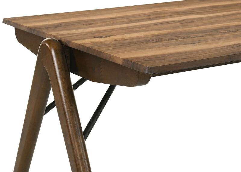 Juego de comedor rectangular Randolph de 79 pulgadas, Palisandro y Marrón