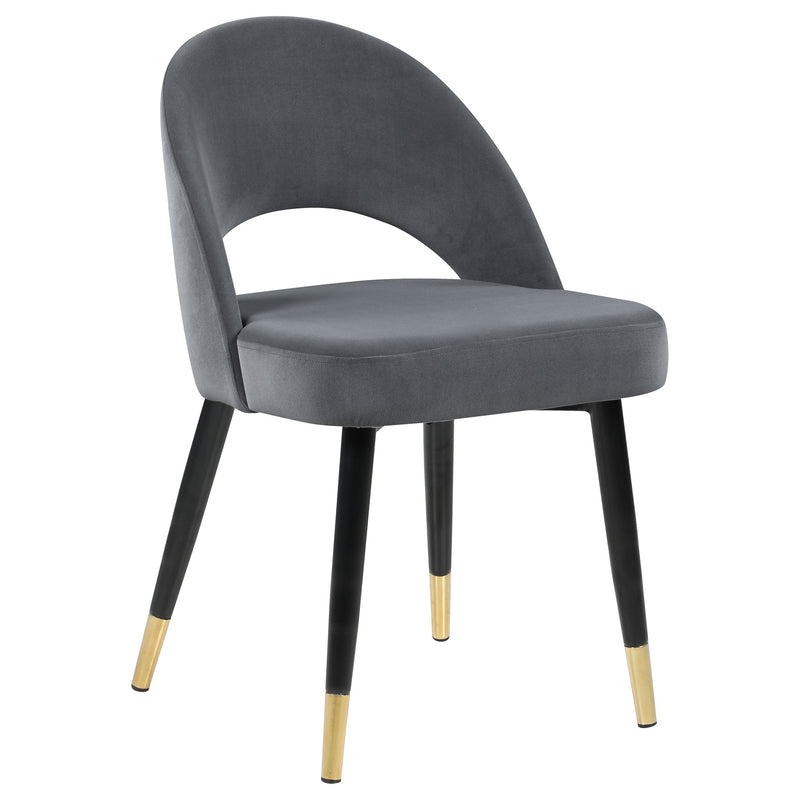 Silla lateral de comedor tapizada Lindsey (juego de 2)