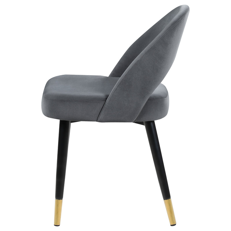 Silla lateral de comedor tapizada Lindsey (juego de 2)