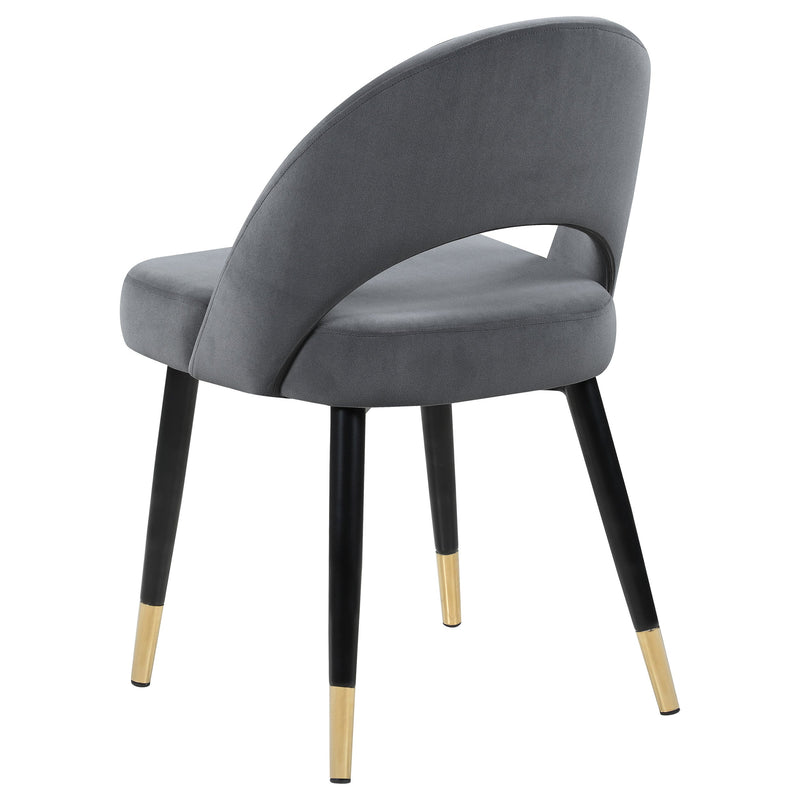 Silla lateral de comedor tapizada Lindsey (juego de 2)