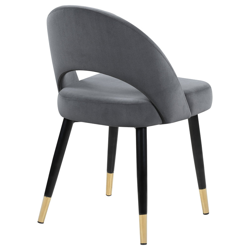 Silla lateral de comedor tapizada Lindsey (juego de 2)