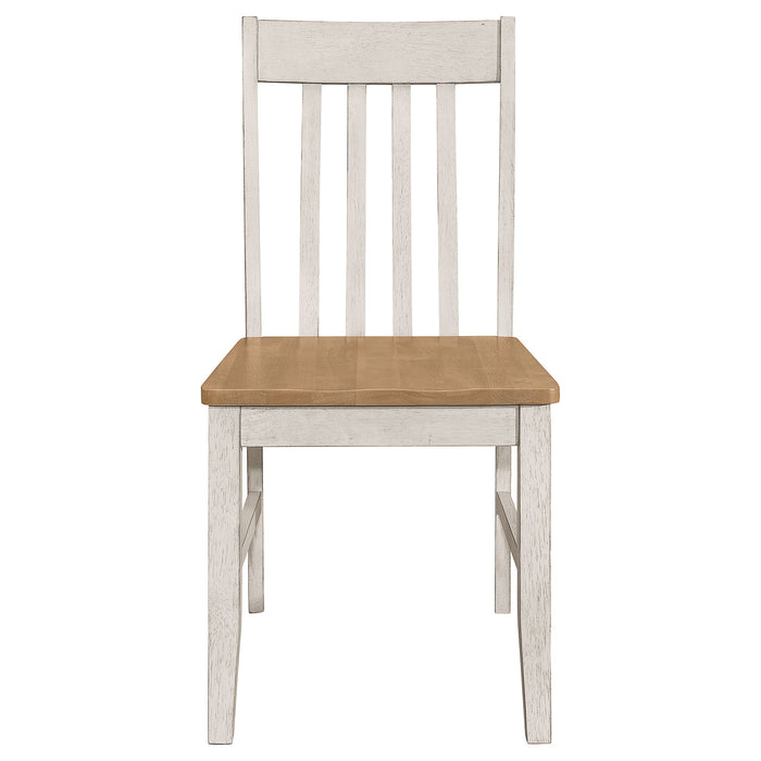 Kirby  Dining Set Natural and Rustic Off White