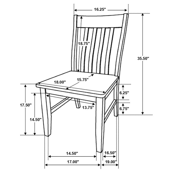 Kirby  Dining Set Natural and Rustic Off White