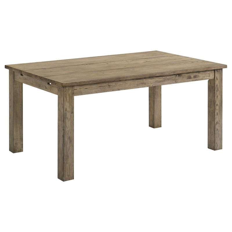 Mesa de comedor extensible Cardova de madera maciza de 87 pulgadas en roble viñedo