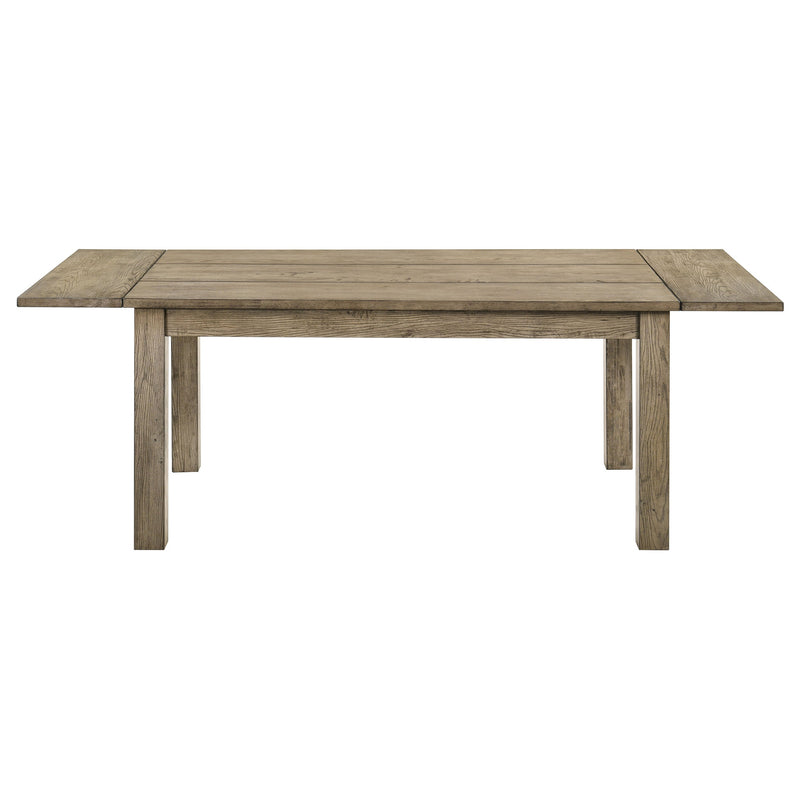 Mesa de comedor extensible Cardova de madera maciza de 87 pulgadas en roble viñedo