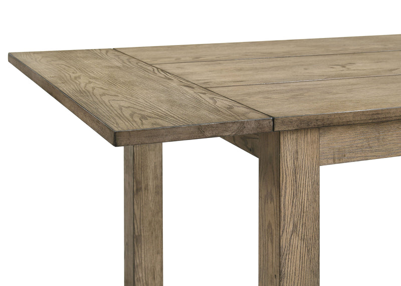 Mesa de comedor extensible Cardova de madera maciza de 87 pulgadas en roble viñedo