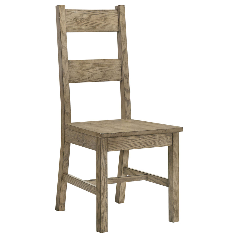 Silla de comedor lateral de madera maciza Cardova Roble Vineyard (Juego de 2)