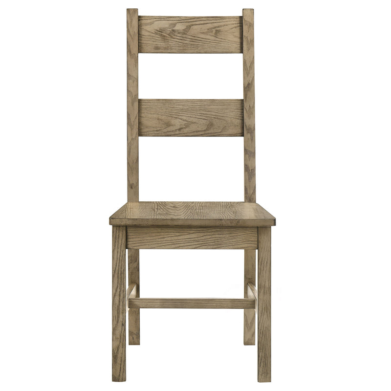 Silla de comedor lateral de madera maciza Cardova Roble Vineyard (Juego de 2)