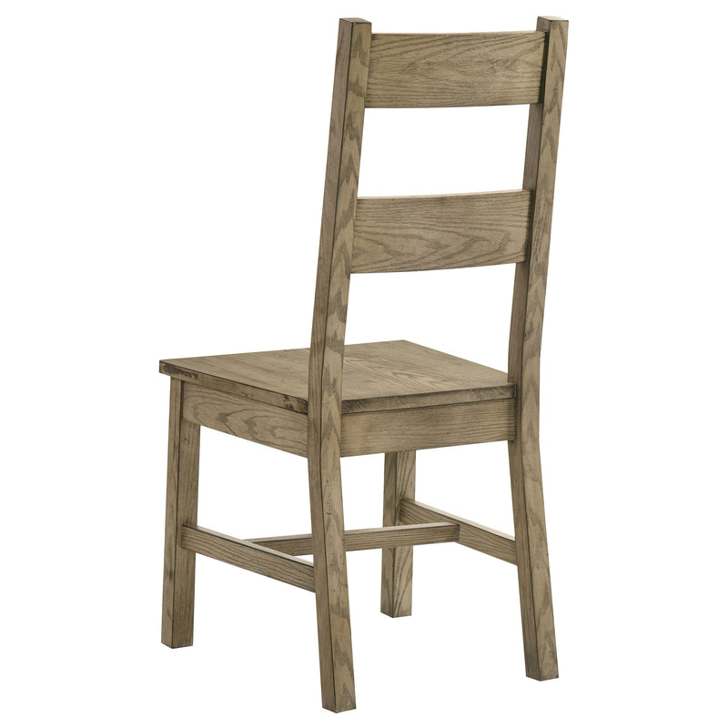 Silla de comedor lateral de madera maciza Cardova Roble Vineyard (Juego de 2)