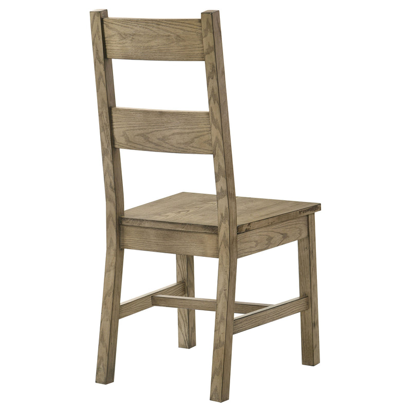 Silla de comedor lateral de madera maciza Cardova Roble Vineyard (Juego de 2)