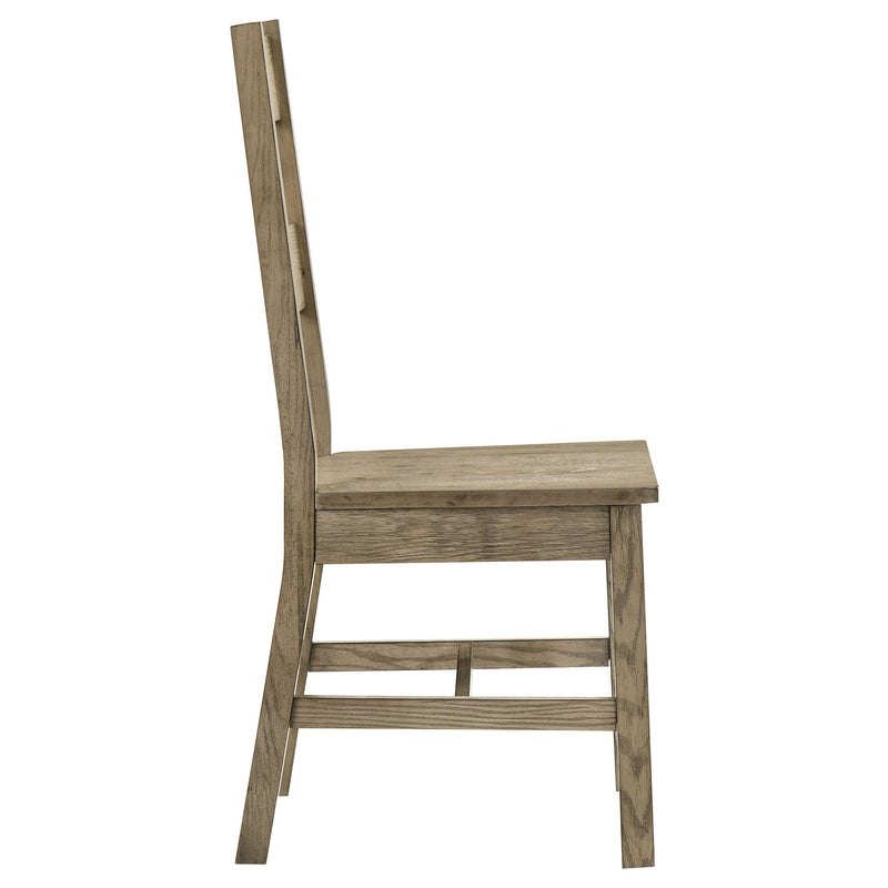 Silla de comedor lateral de madera maciza Cardova Roble Vineyard (Juego de 2)