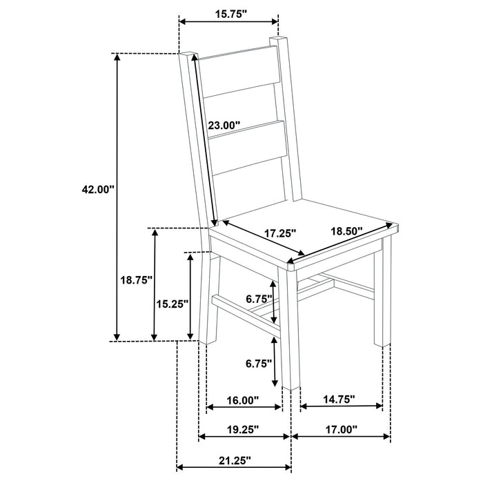 Cardova Solid Wood Dining Side Chair Vineyard Oak (Set of 2)