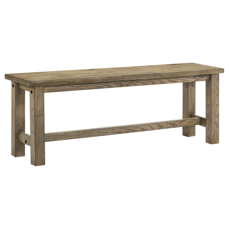 Banco de comedor de madera maciza Cardova de 51 pulgadas, roble viñedo