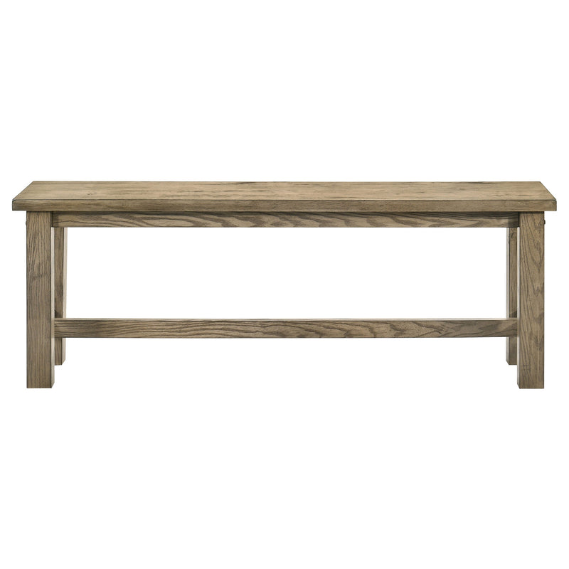Banco de comedor de madera maciza Cardova de 51 pulgadas, roble viñedo