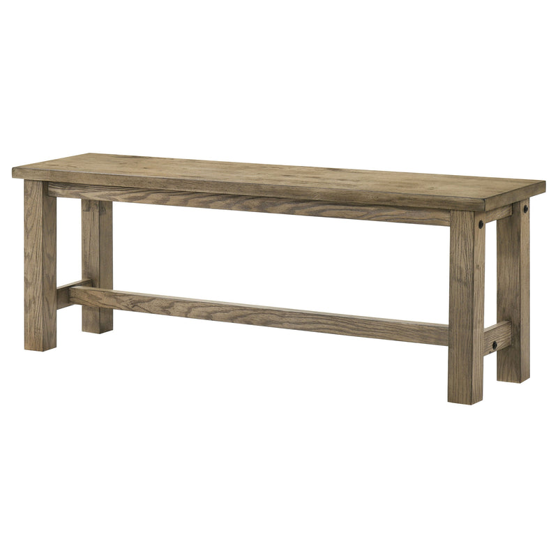 Banco de comedor de madera maciza Cardova de 51 pulgadas, roble viñedo