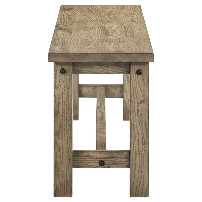 Banco de comedor de madera maciza Cardova de 51 pulgadas, roble viñedo