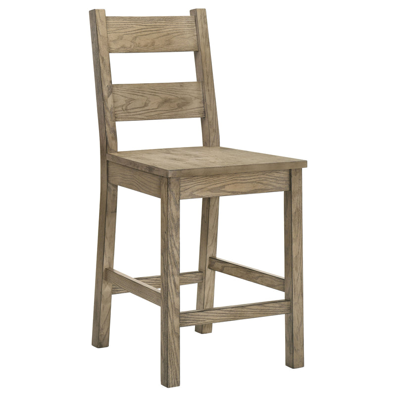 Juego de mesa de comedor de altura de mostrador de 5 piezas Cardova Vineyard Oak