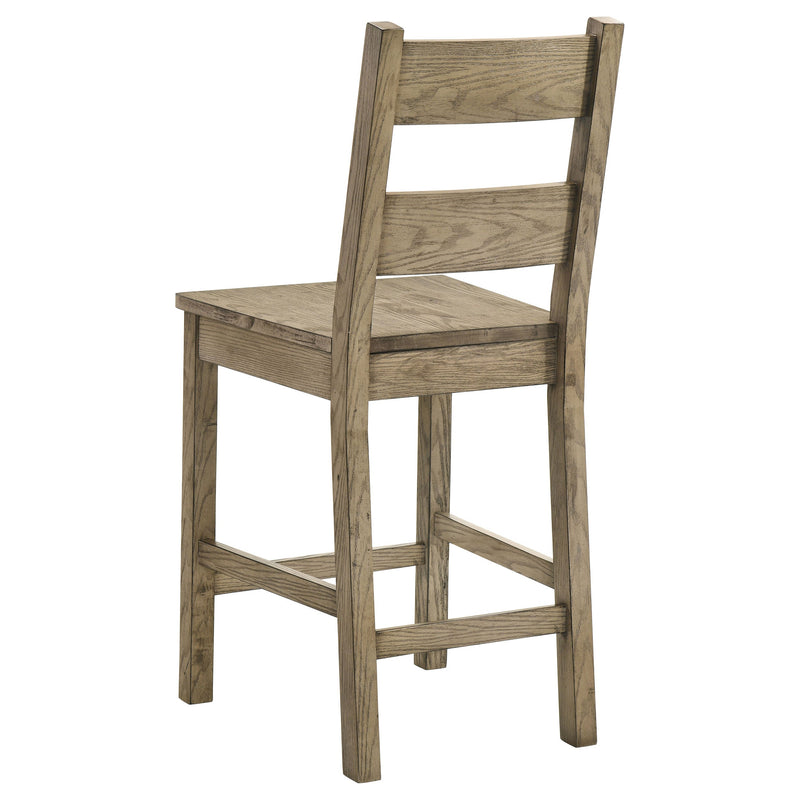 Juego de mesa de comedor de altura de mostrador de 5 piezas Cardova Vineyard Oak