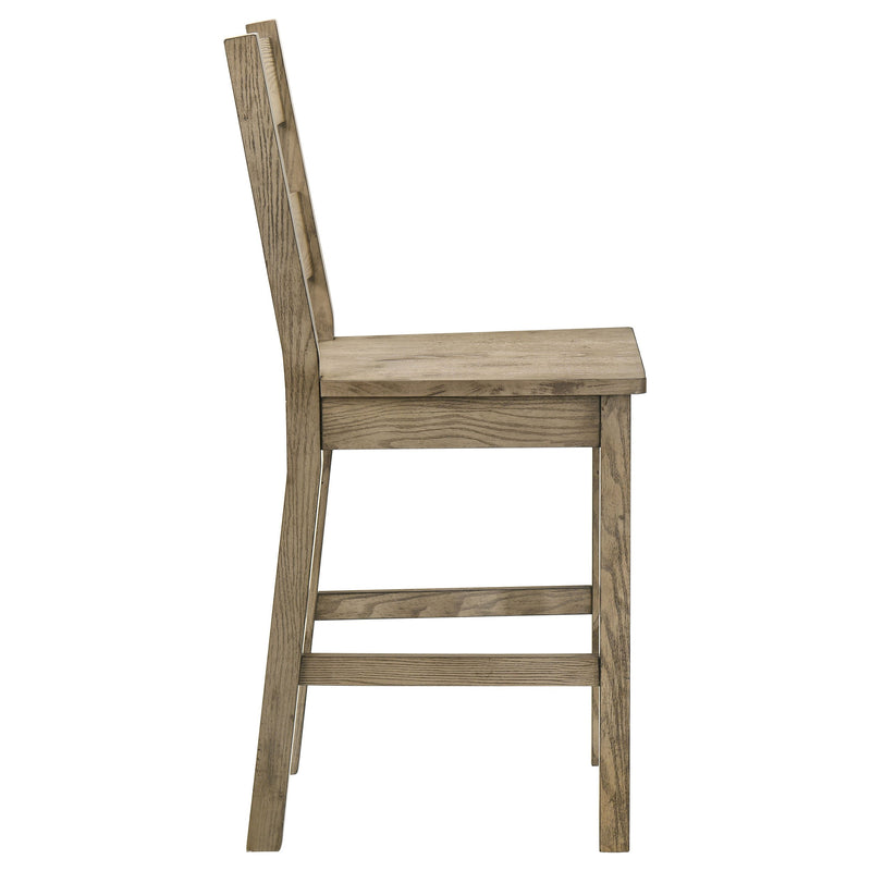 Juego de mesa de comedor de altura de mostrador de 5 piezas Cardova Vineyard Oak