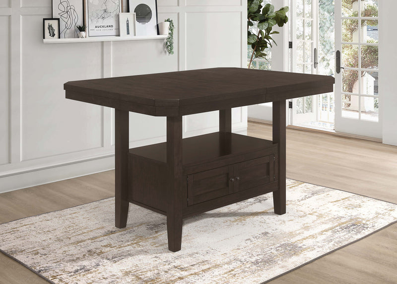 Mesa de comedor extensible Prentiss de 78 pulgadas, capuchino
