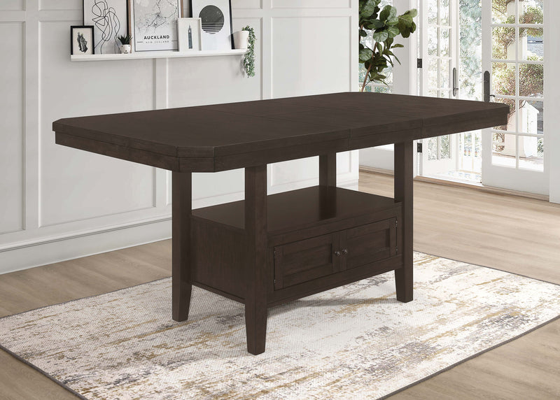 Mesa de comedor extensible Prentiss de 78 pulgadas, capuchino