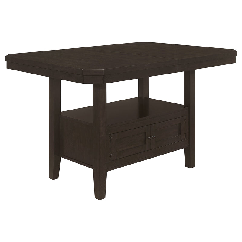 Mesa de comedor extensible Prentiss de 78 pulgadas, capuchino