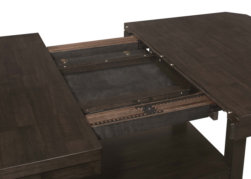 Mesa de comedor extensible Prentiss de 78 pulgadas, capuchino