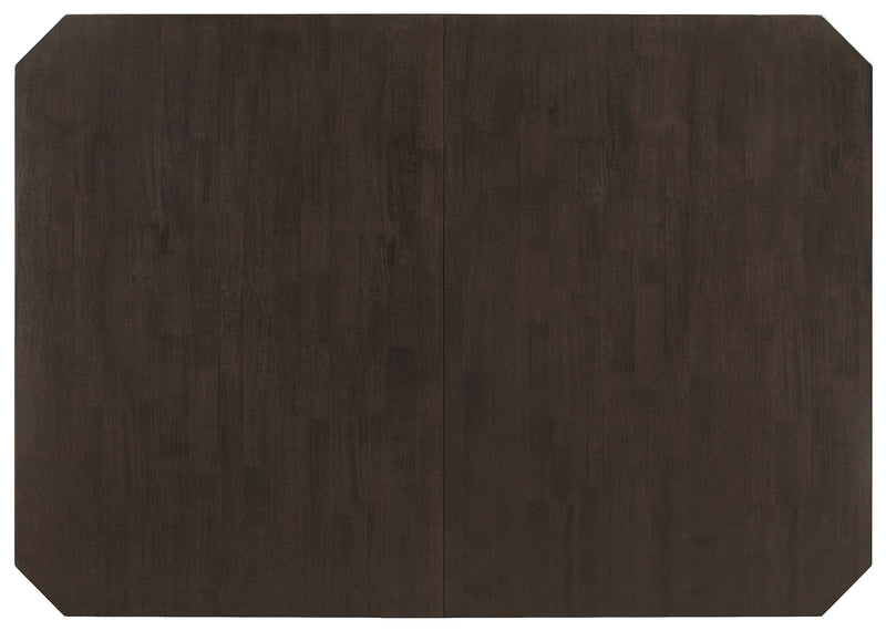 Mesa de comedor extensible Prentiss de 78 pulgadas, capuchino