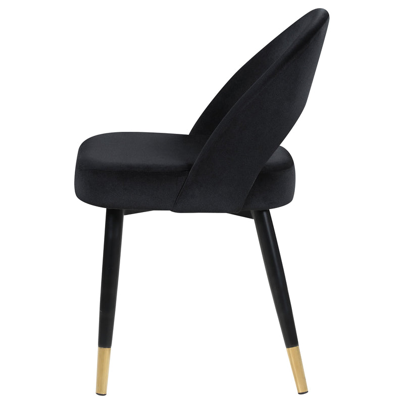 Silla lateral de comedor tapizada Lindsey (juego de 2)