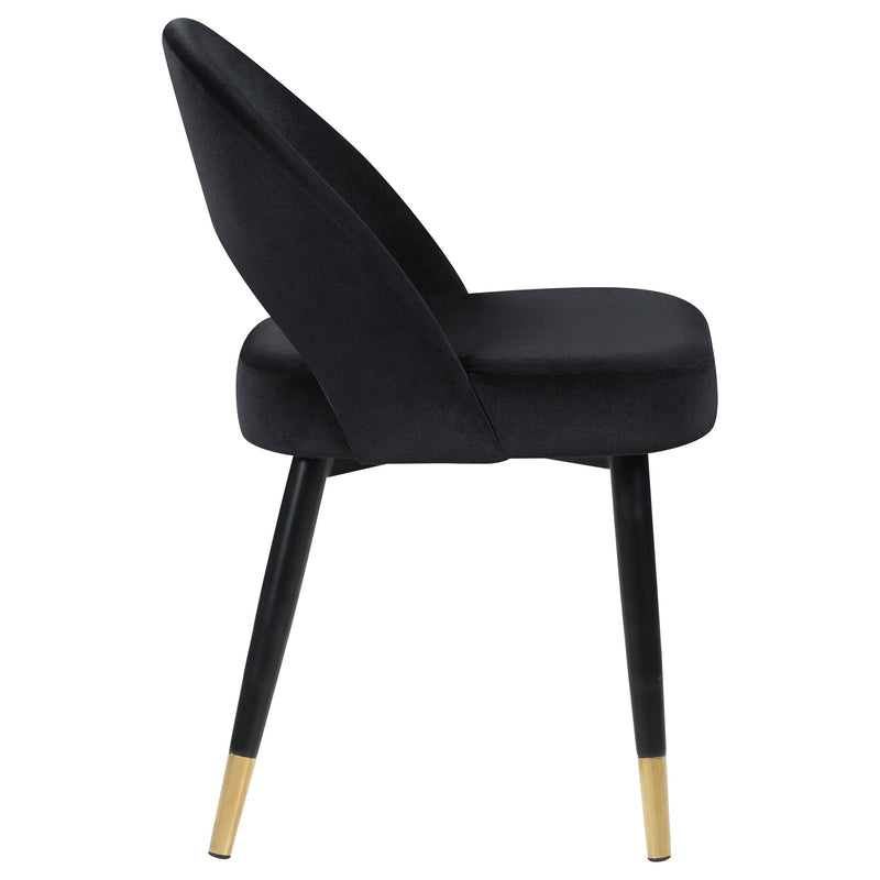 Silla lateral de comedor tapizada Lindsey (juego de 2)