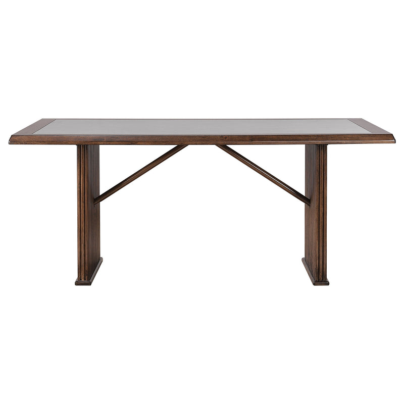 Juego de mesa de comedor rectangular Sherwood, marrón