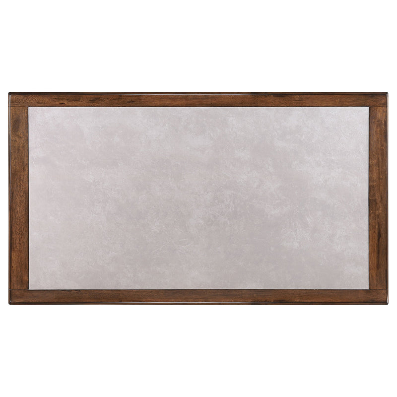 Juego de mesa de comedor rectangular Sherwood, marrón