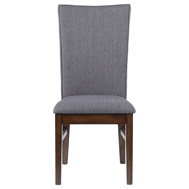 Silla lateral de comedor tapizada Sherwood gris (juego de 2)