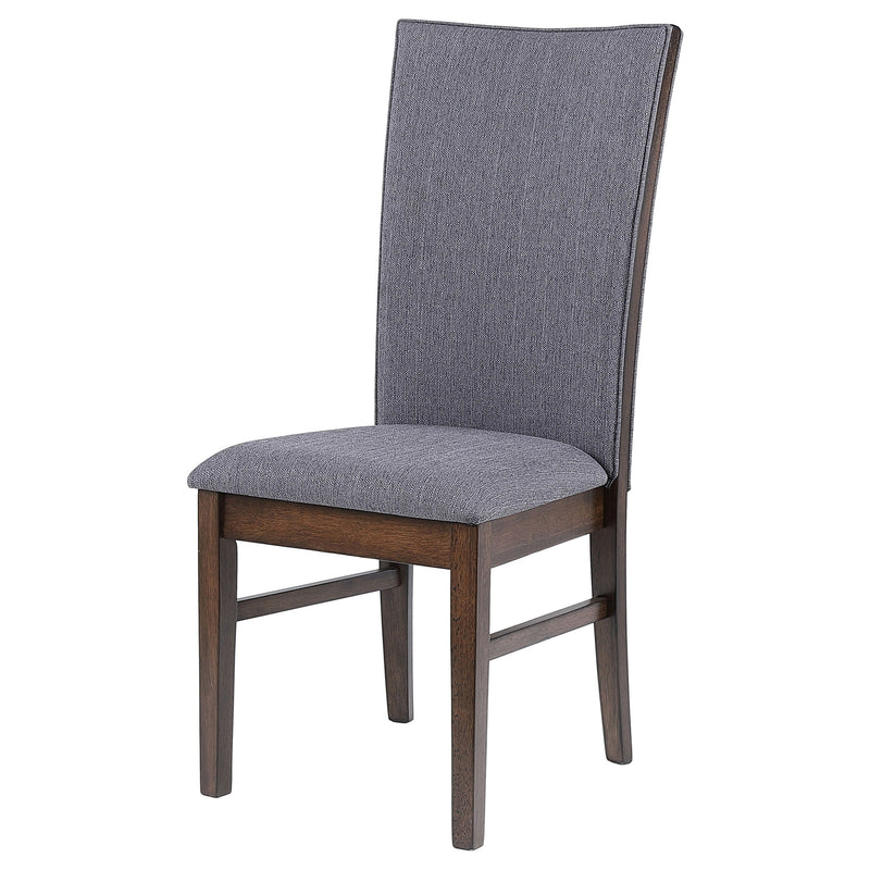 Silla lateral de comedor tapizada Sherwood gris (juego de 2)