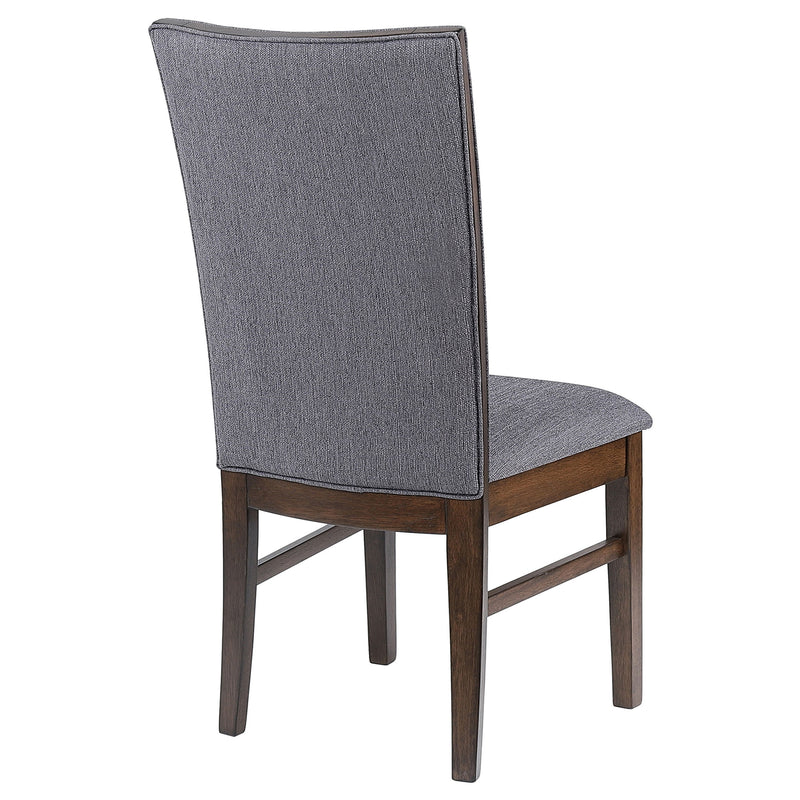 Silla lateral de comedor tapizada Sherwood gris (juego de 2)