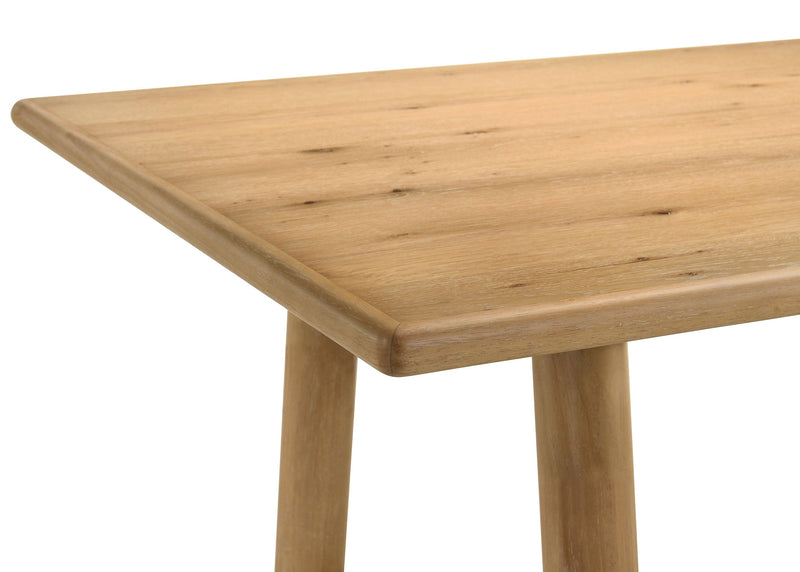 Juego de comedor rectangular de 7 piezas de madera Duncan en roble lavado