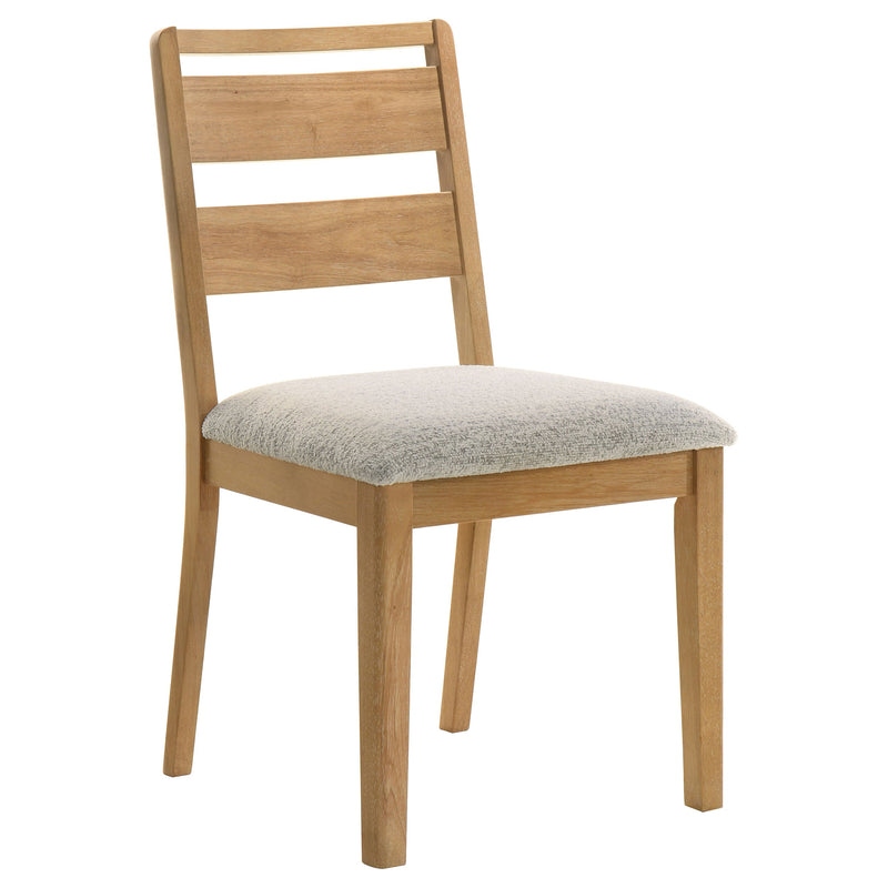 Juego de comedor rectangular de 7 piezas de madera Duncan en roble lavado
