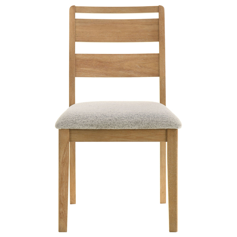 Juego de comedor rectangular de 7 piezas de madera Duncan en roble lavado